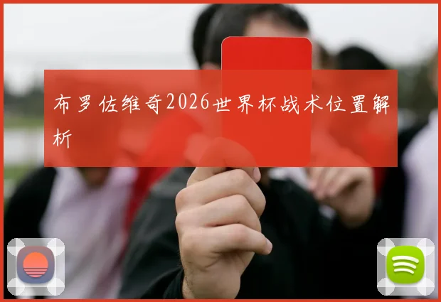 布罗佐维奇2026世界杯战术位置解析